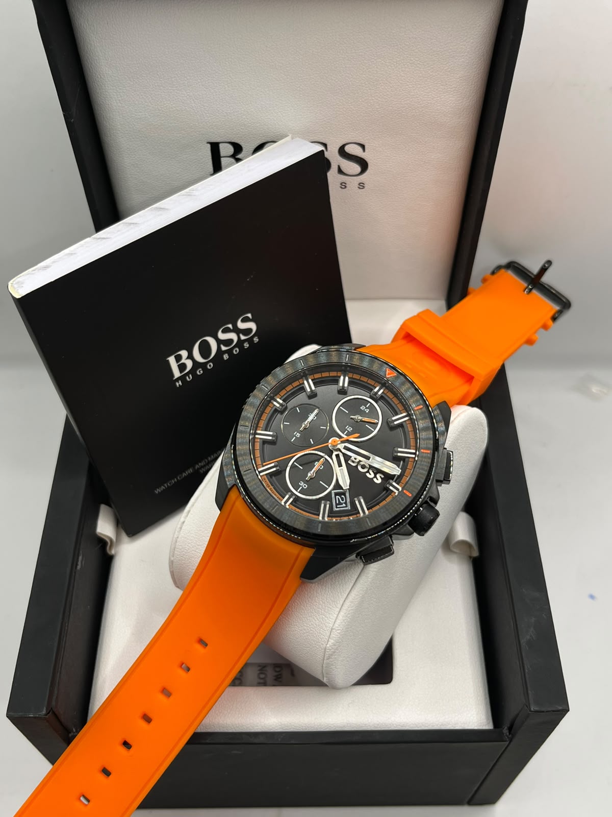 Coffret Montre Homme Hugo Boss Bracelet Orange (Copy)