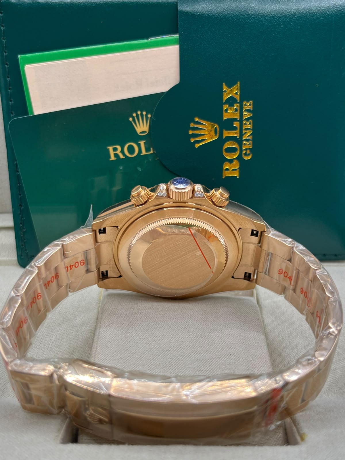 Rolex Day-Date Everose Gold Rainbow Gem-Set (Copy)