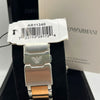 Emporio Armani Chronograph Watch Black Dial Two-Tone Gold & Silver Stainless Steel Bracelet (Copy)