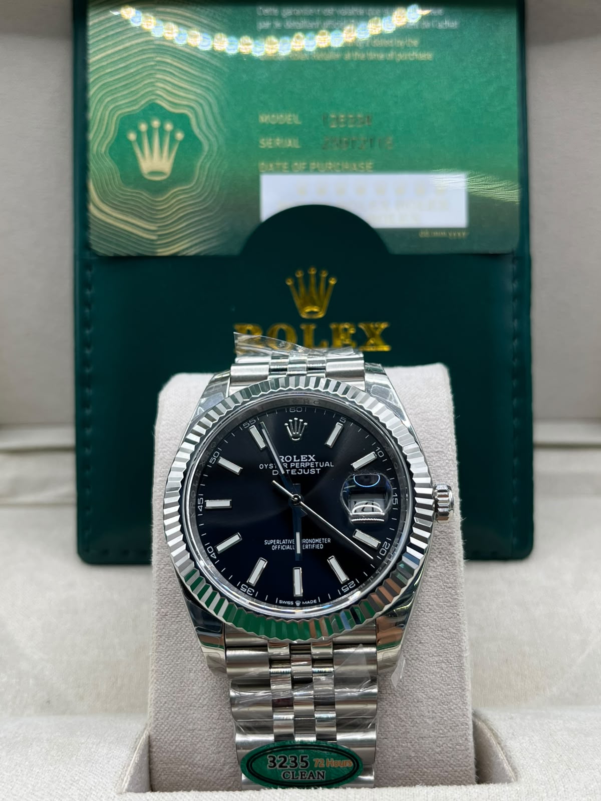 Clean Rolex Datejust Blue Diamond Dial (CLONE)