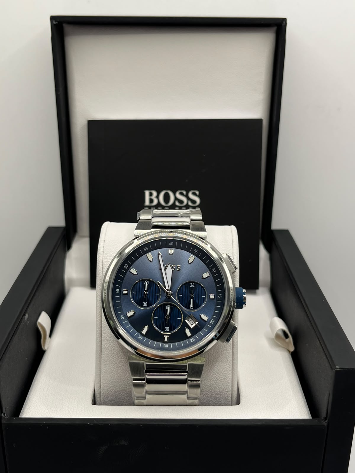 Hugo Boss Men's Watch Gift Set Blue Dial Stainless Steel (Copy)