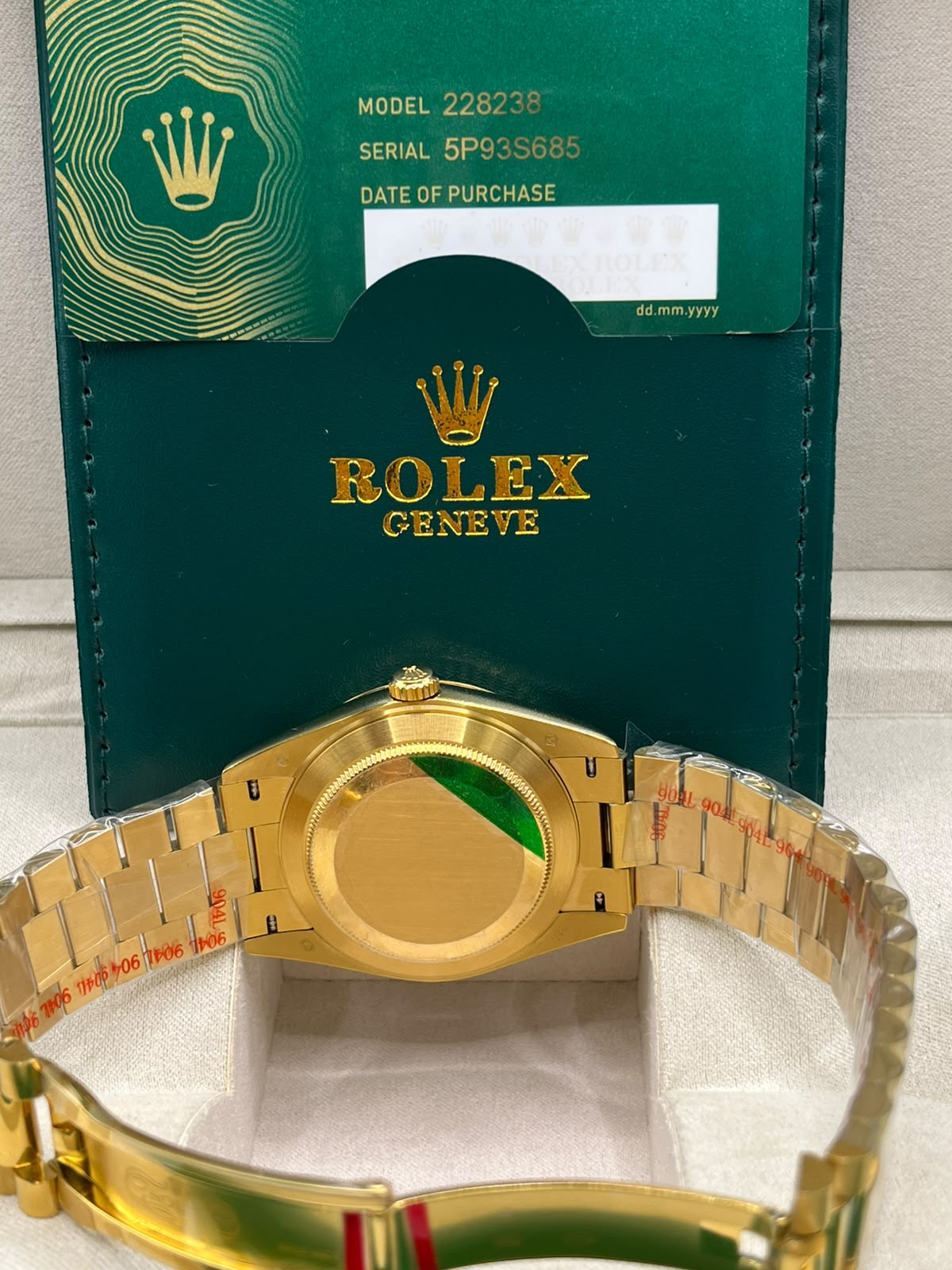 Clean Rolex Day-Date Gold & Navy Blue (CLONE)