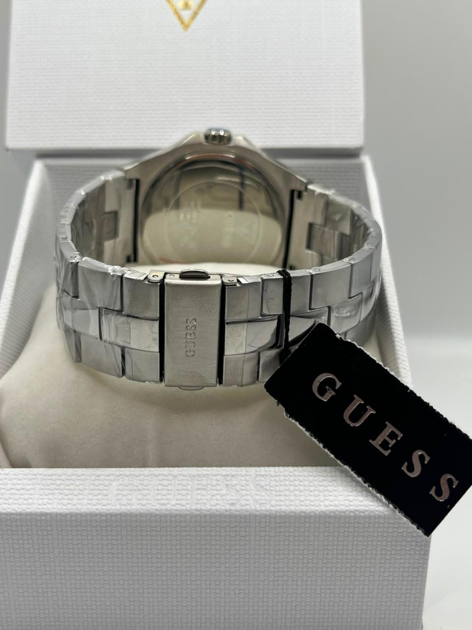 Guess Quartz Watch Blue Dial Silver Stainless Steel Bracelet (Copy)