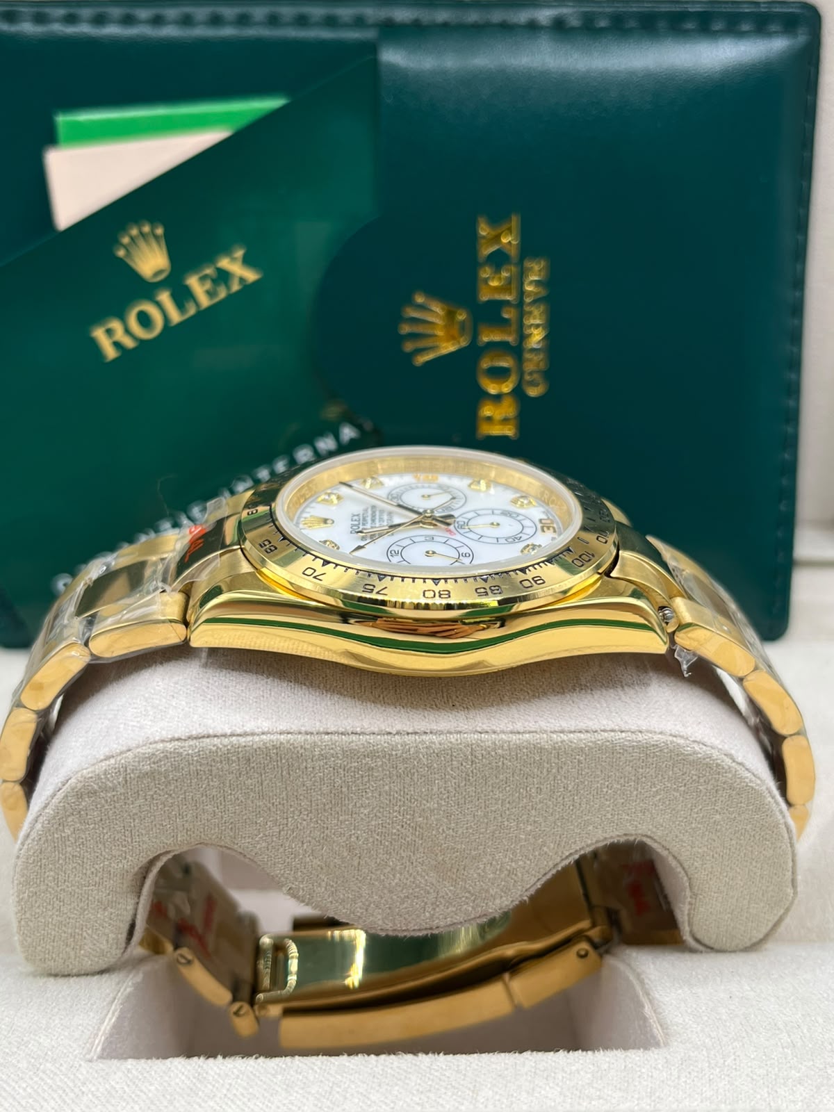 Rolex Cosmograph Daytona White Dial Yellow Gold (MASTER COPY)