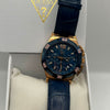 Guess Chronograph Watch Blue Dial Blue Leather Strap (Copy)