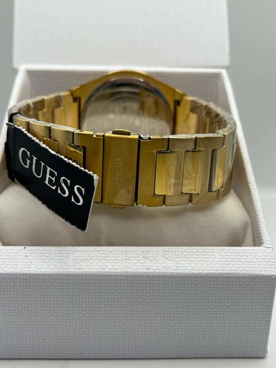 Guess Quartz Watch Dark Grey Dial Gold Stainless Steel Bracelet (Copy)