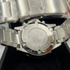 Emporio Armani Diver Chronograph Watch Black Dial Silver Stainless Steel Bracelet (Copy)