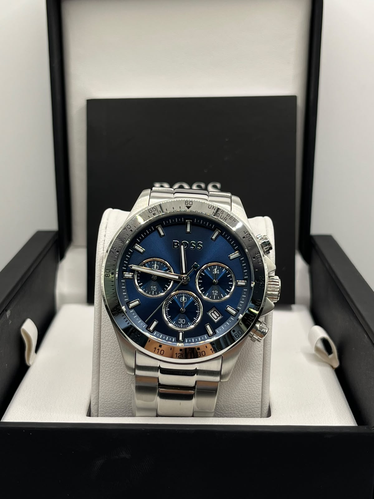 Montre Homme Hugo Boss Cadran Bleu & Bracelet Acier(Copy)