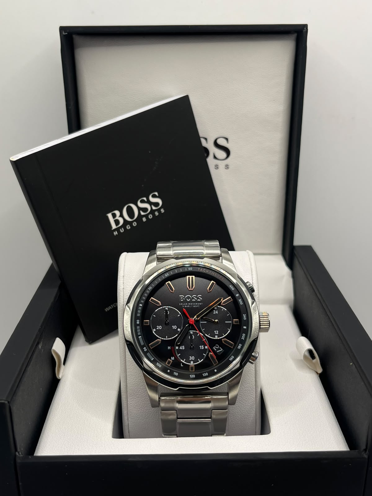 Hugo Boss Men's Black Dial Stainless Steel Watch (Copy)