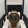Hugo Boss Men's Green Dial Rose Gold Stainless Steel Watch (Copy)