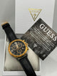 Guess Chronograph Watch Black Dial Black Leather Strap (Copy)