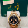 Rolex Cosmograph Daytona Black Dial Rose Gold Bracelet(MASTER COPY)