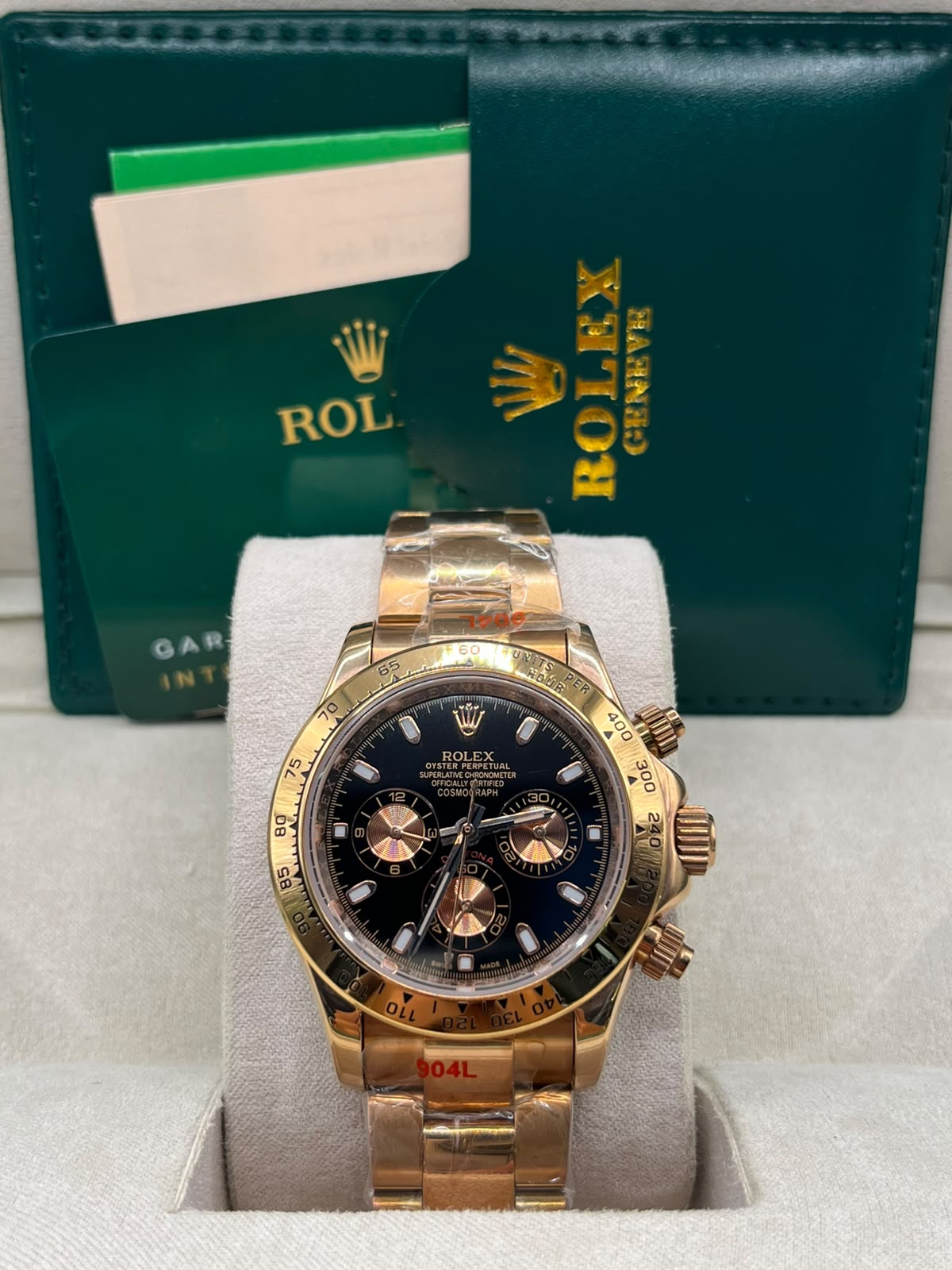 Rolex Cosmograph Daytona Black Dial Rose Gold Bracelet(MASTER COPY)