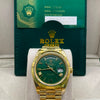 Clean Rolex Day-Date Gold & Olive Green(CLONE)