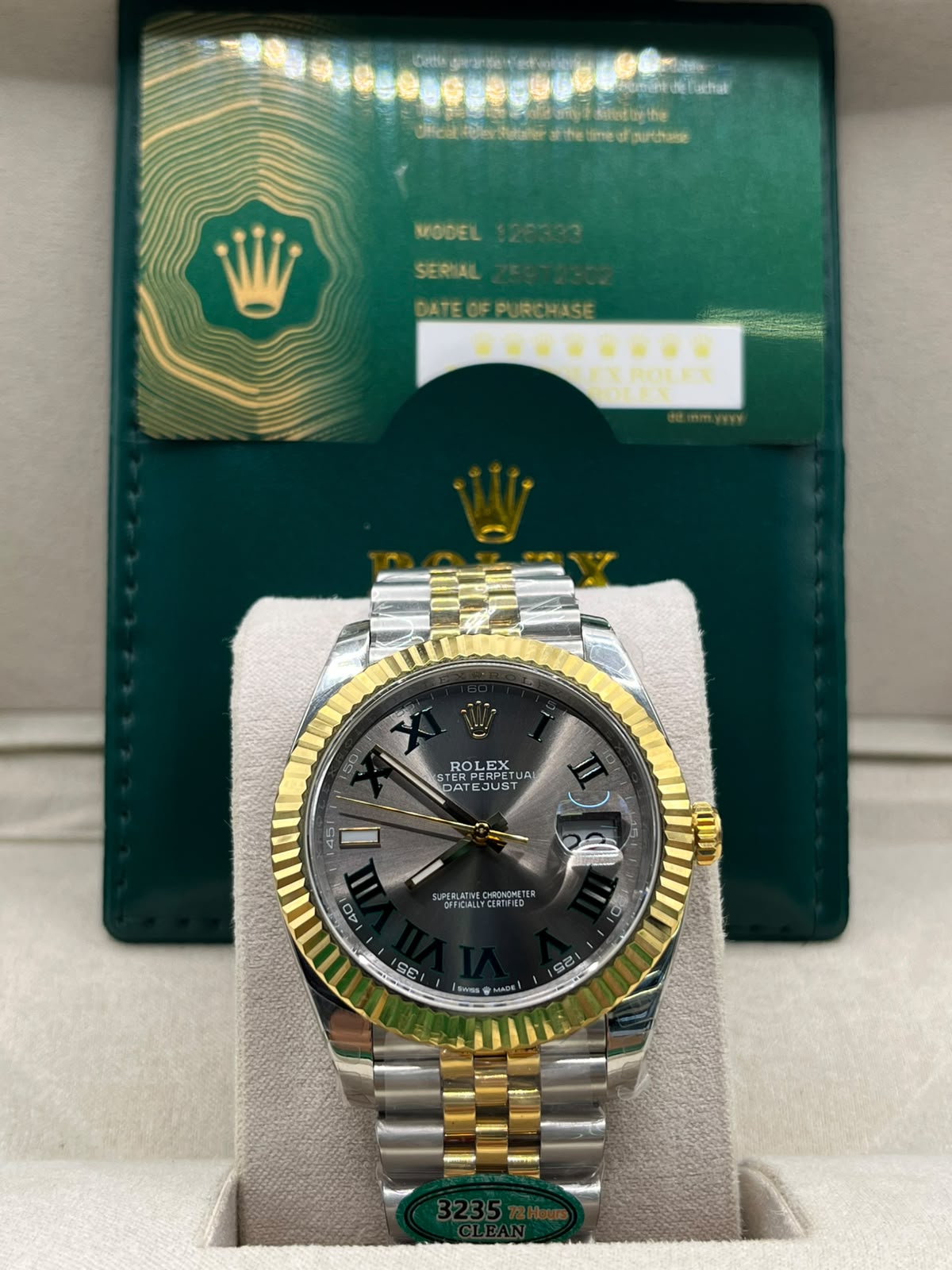 Clean Rolex Datejust Two-Tone Wimbledon (CLONE)