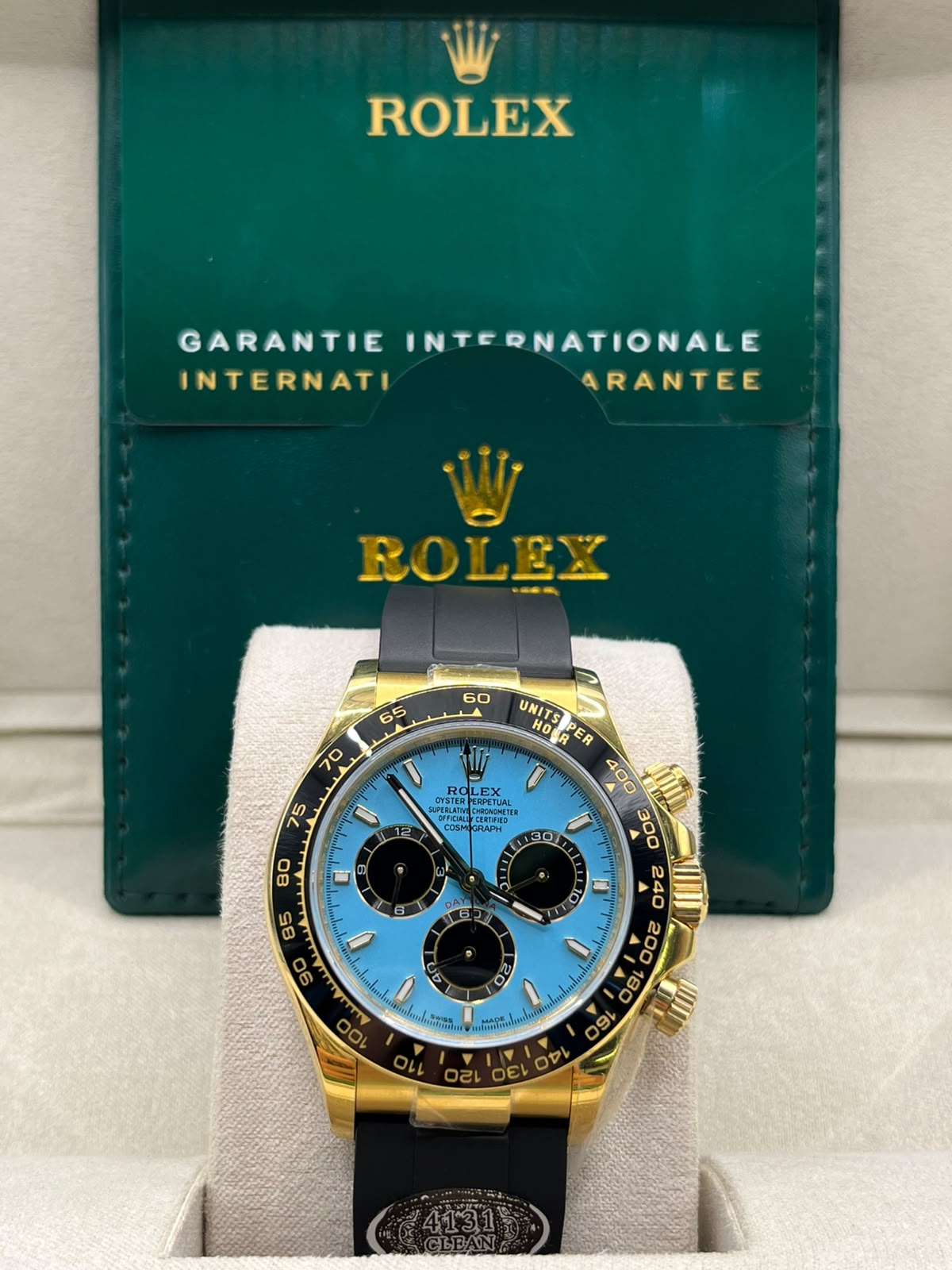 Clean Rolex Day-Date Gold & Tiffany Blue (CLONE)