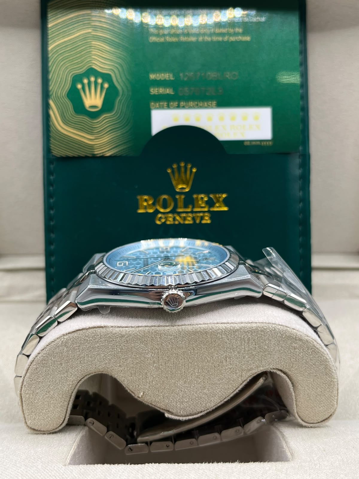 Clean Rolex Land-Dweller Ice Blue (CLONE)