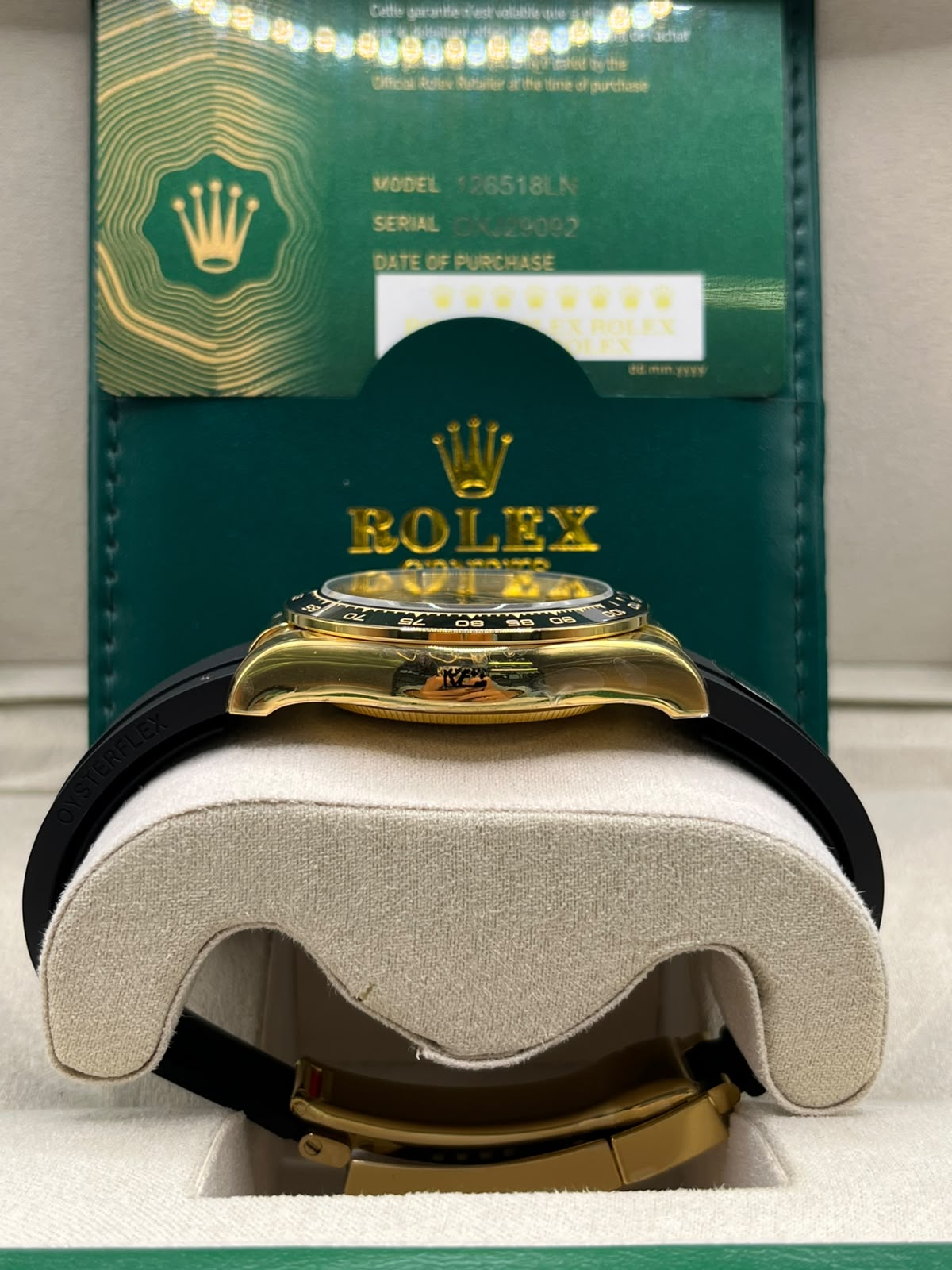 Clean Rolex Daytona Gold & Black Oysterflex (CLONE)