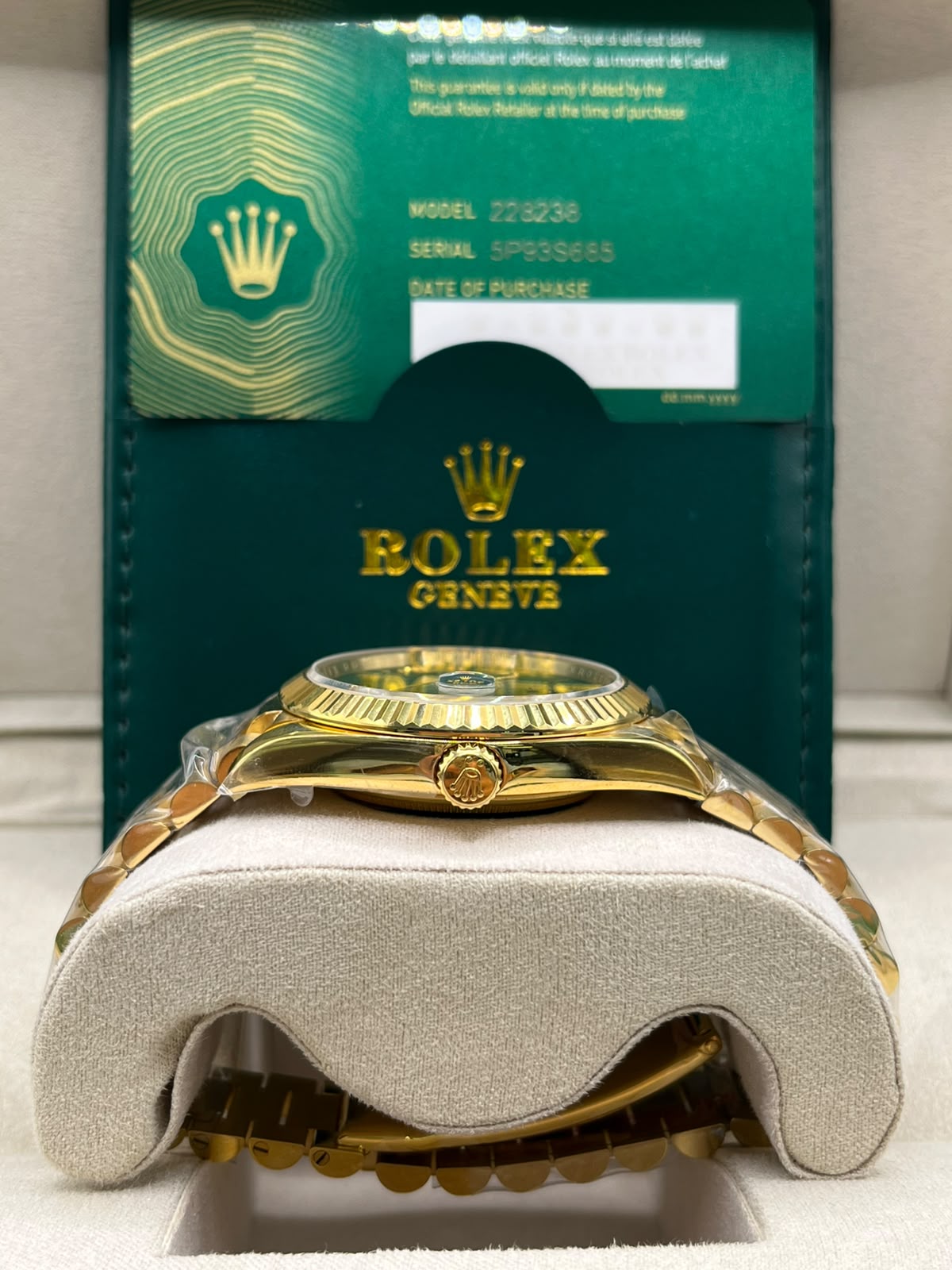 Clean Rolex Day-Date Gold & Olive Green(CLONE)