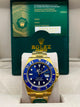 Clean Rolex Submariner Date Gold & Blue (CLONE)