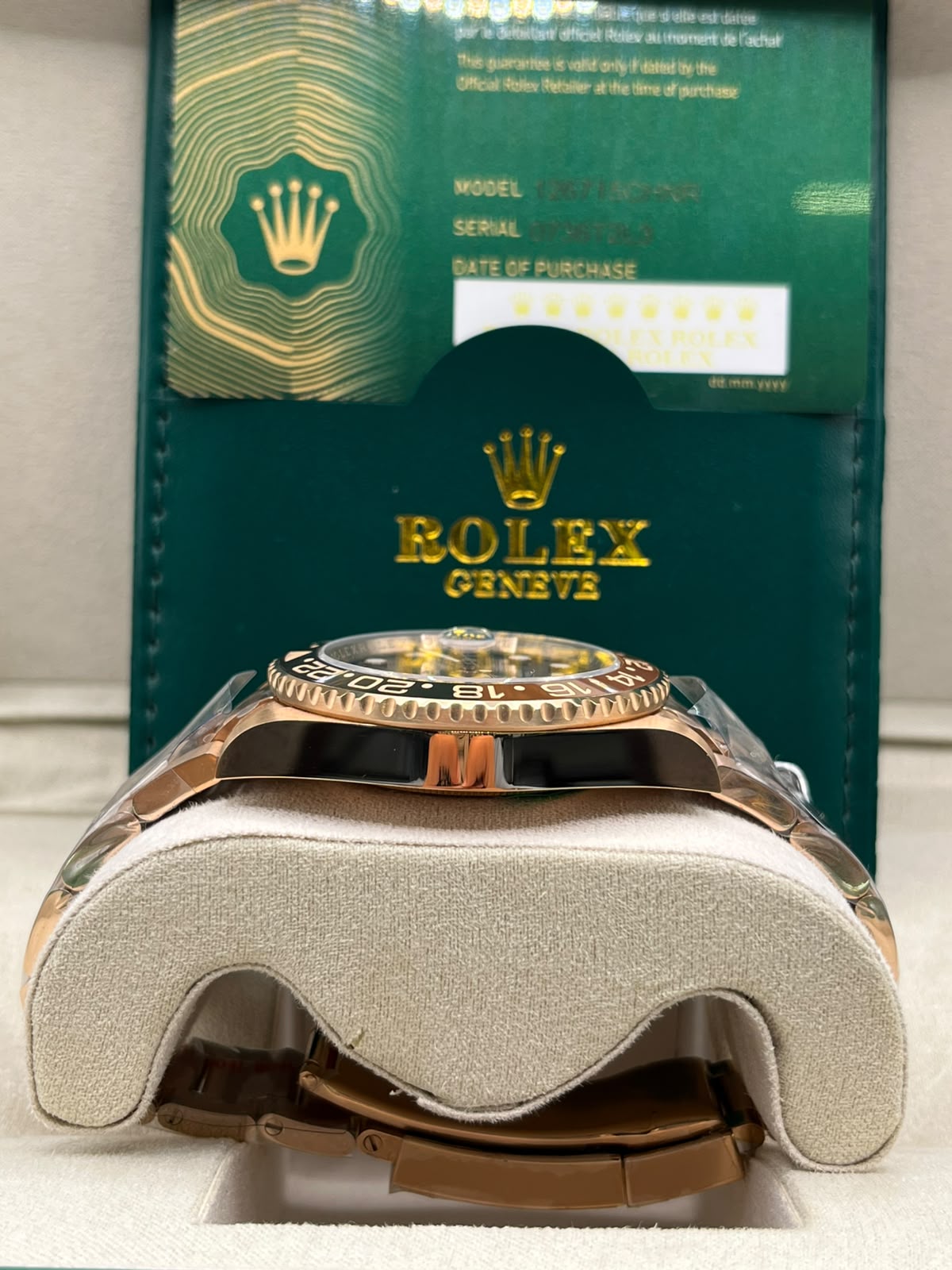 Clean Rolex GMT-Master II Yellow Gold Black & Grey (CLONE)