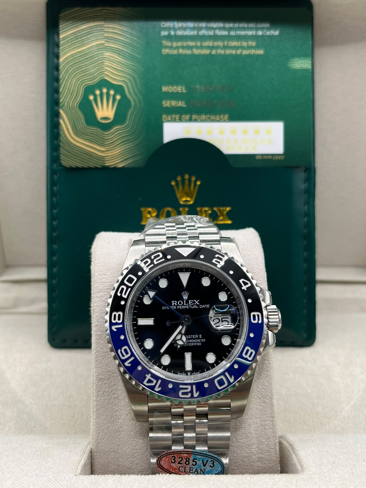Clean Rolex GMT-Master II Batgirl (CLONE)