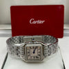Cartier Panthère Watch Silver Dial Silver Stainless Steel Bracelet (Copy)