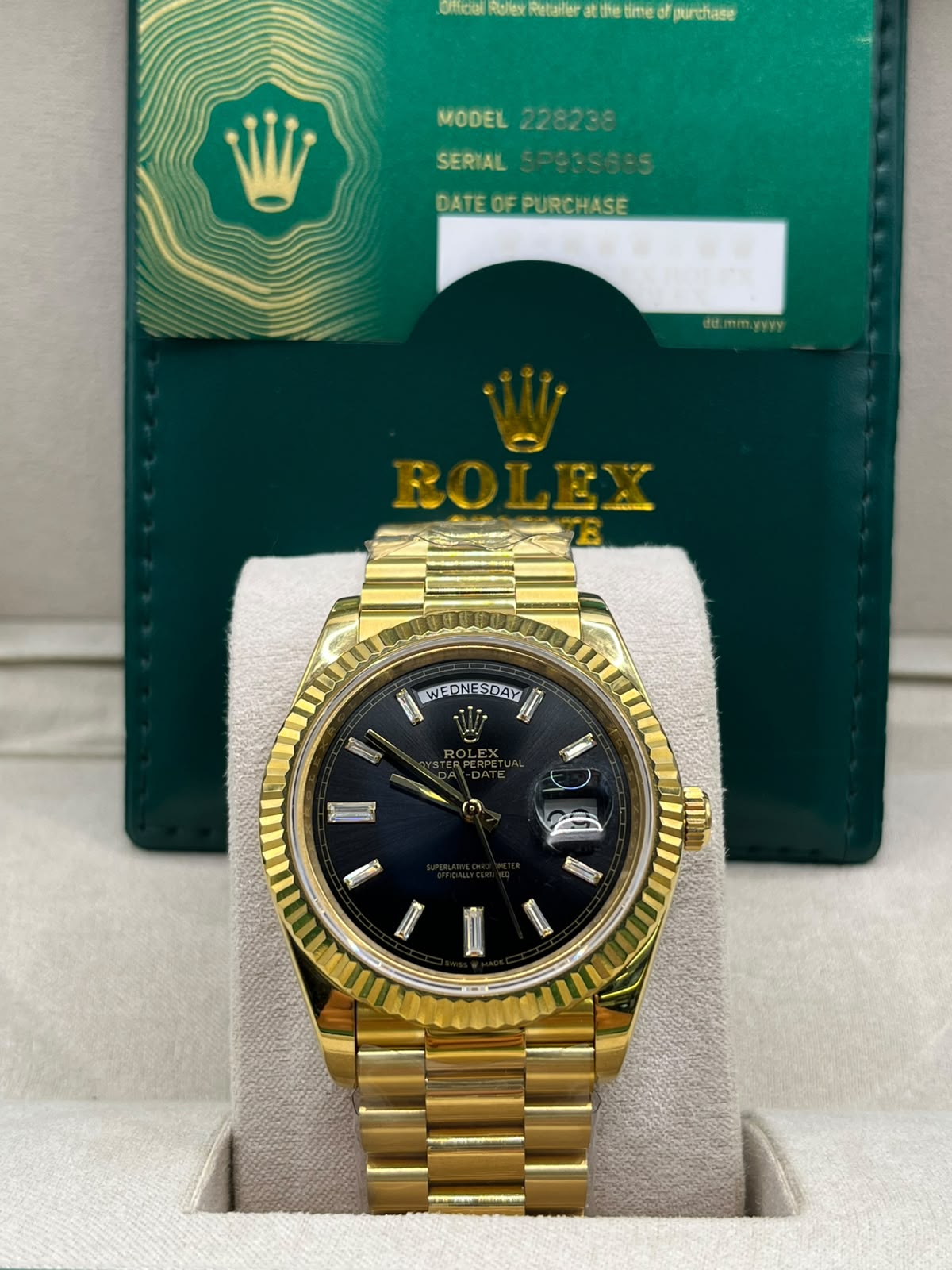 Clean Rolex Day-Date Gold & Navy Blue (CLONE)