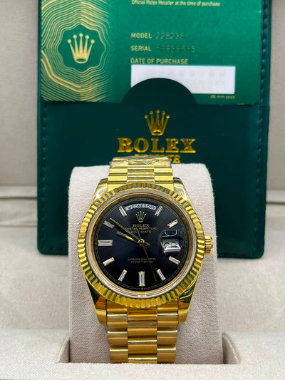 Clean Rolex Day-Date Gold & Navy Blue (CLONE)