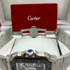 Cartier Santos Skeleton Watch Skeleton Dial Silver Stainless Steel Bracelet (Copy)