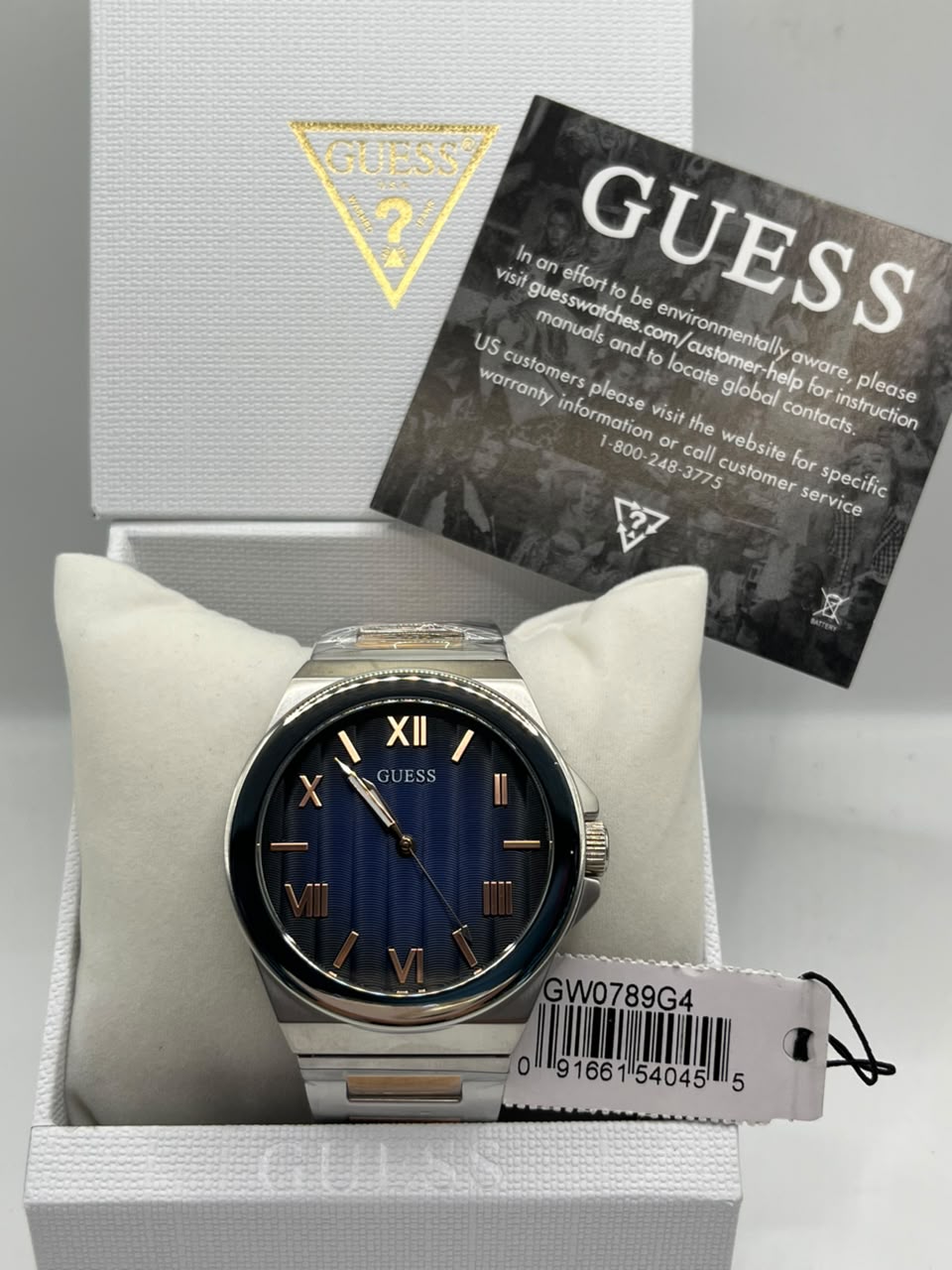 Guess Men's Blue Dial Stainless Steel Watch (Copy)