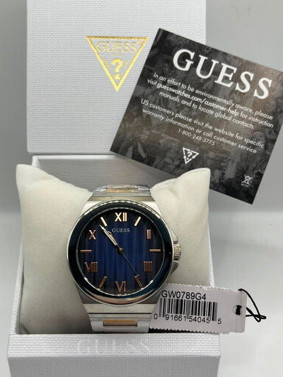 Guess Men's Blue Dial Stainless Steel Watch (Copy)