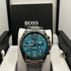 Hugo Boss Men's Light Blue Dial Steel Chrono Watch (Copy)