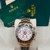 Rolex Cosmograph Daytona White Dial Gold Case Black Bezel (MASTER COPY)