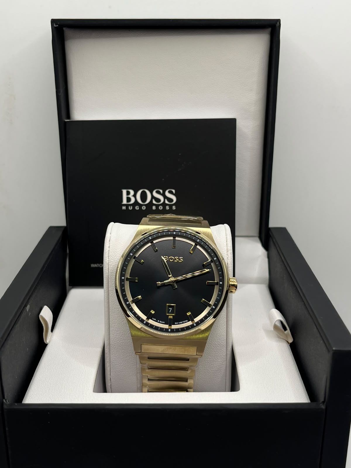 Hugo Boss Men's Two-Tone Black & Gold Watch (Copy)