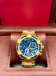 Invicta Gold Blue Chronograph Watch