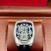 Jacob & Co Bugatti Style Skeleton Silver Blue Watch