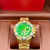 Invicta Gold Green Chronograph Watch