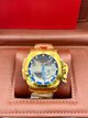 Invicta Gold Skeleton Blue Dial Watch