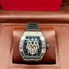 Richard Mille Style Skeleton Black Rubber Watch
