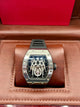 Richard Mille Style Skeleton Black Rubber Watch