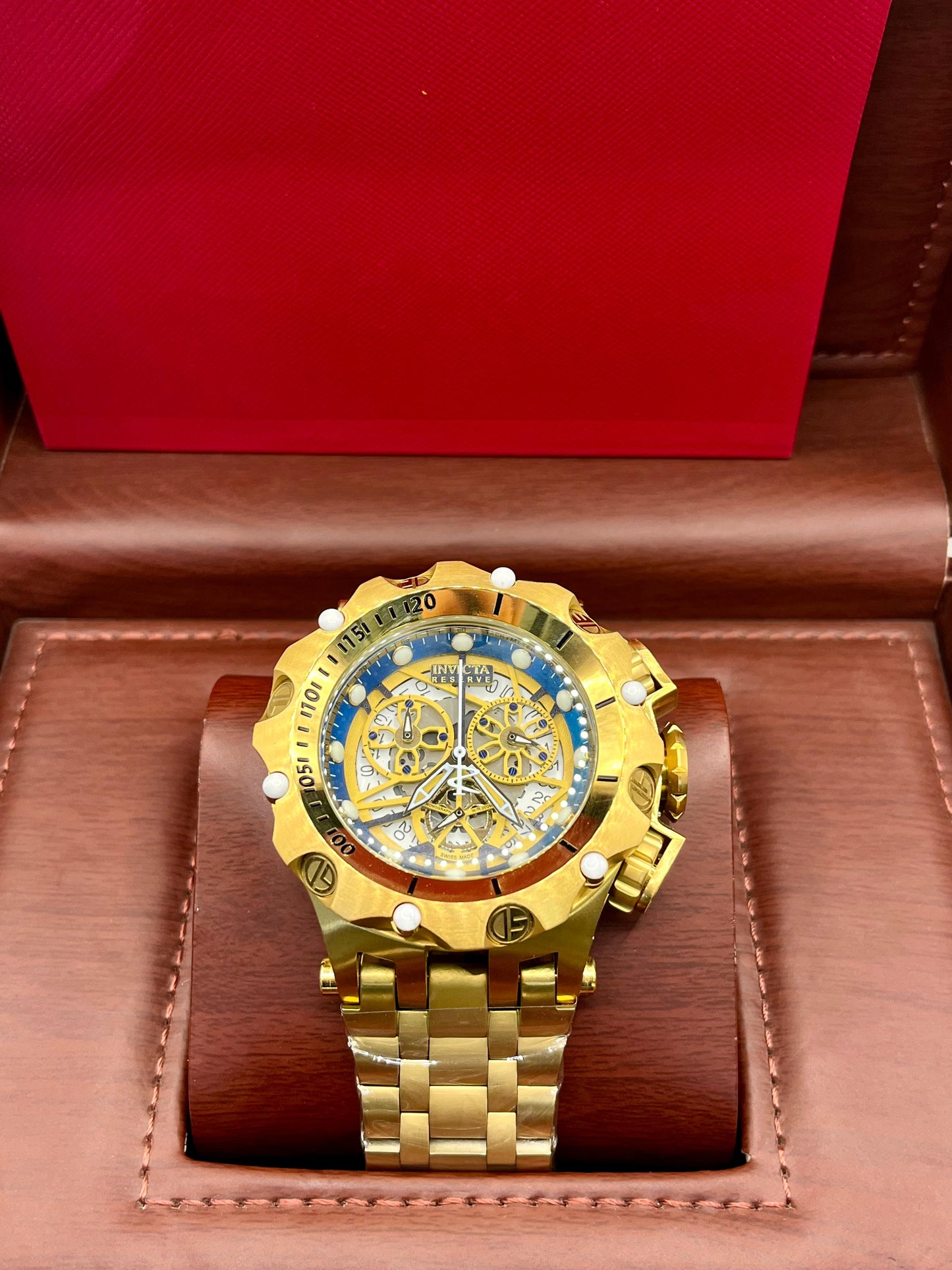 Invicta Reserve Gold Chronograph Watch