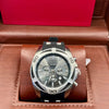 Invicta Silver Black Chronograph Watch
