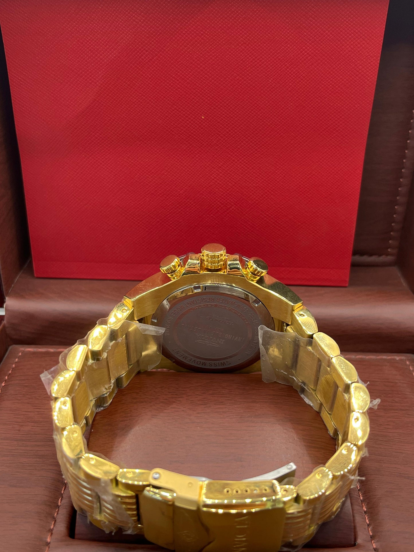 Invicta Gold Green Chronograph Watch