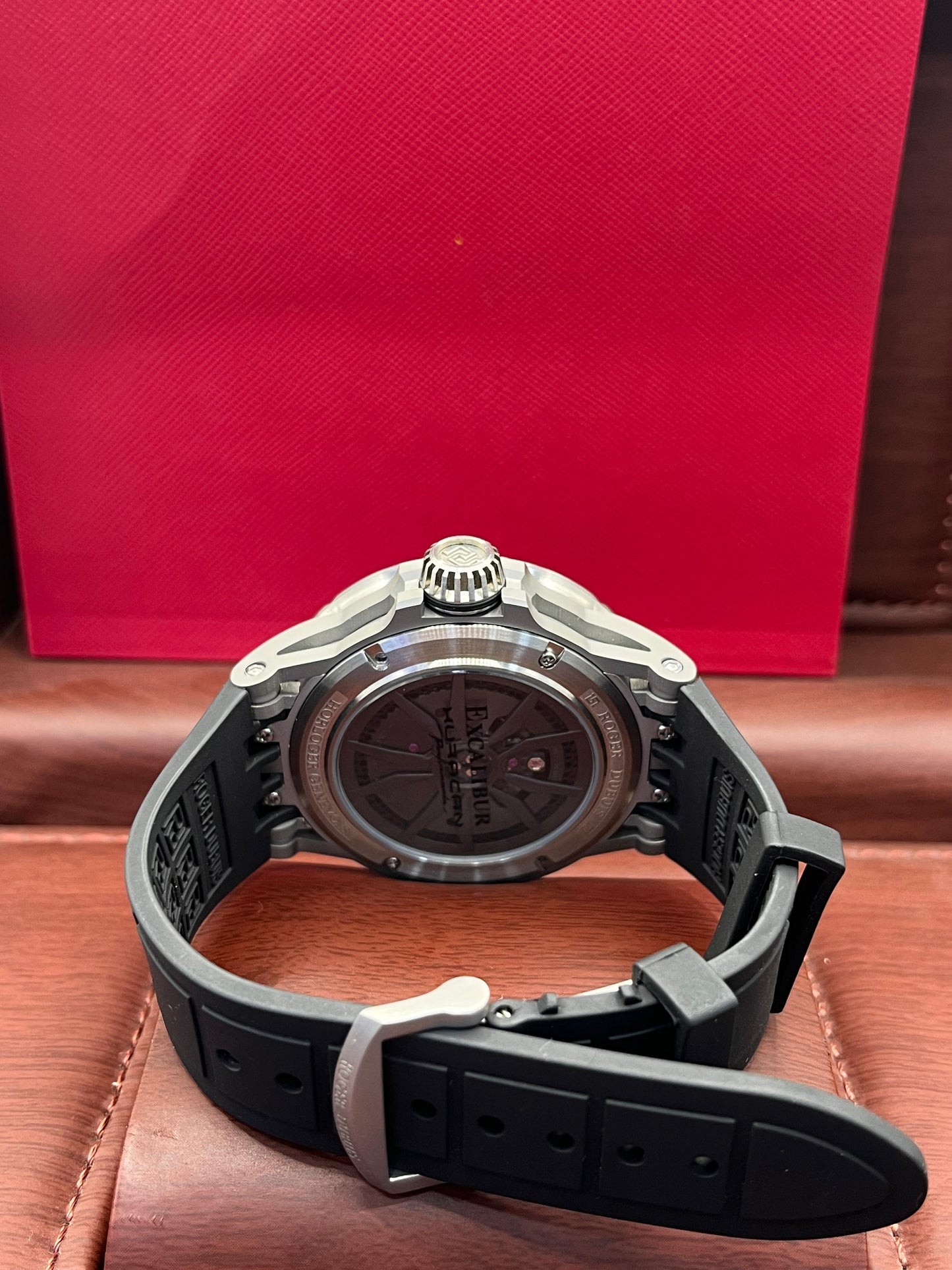 Roger Dibuis Skeleton Grey Sport Watch