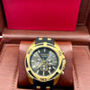 Invicta Gold Black Chronograph Watch Original