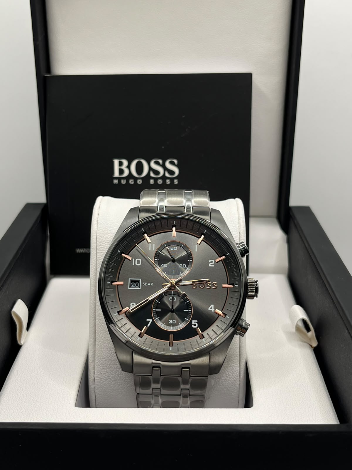 Montre Homme Hugo Boss Noir & Acier (Copy)