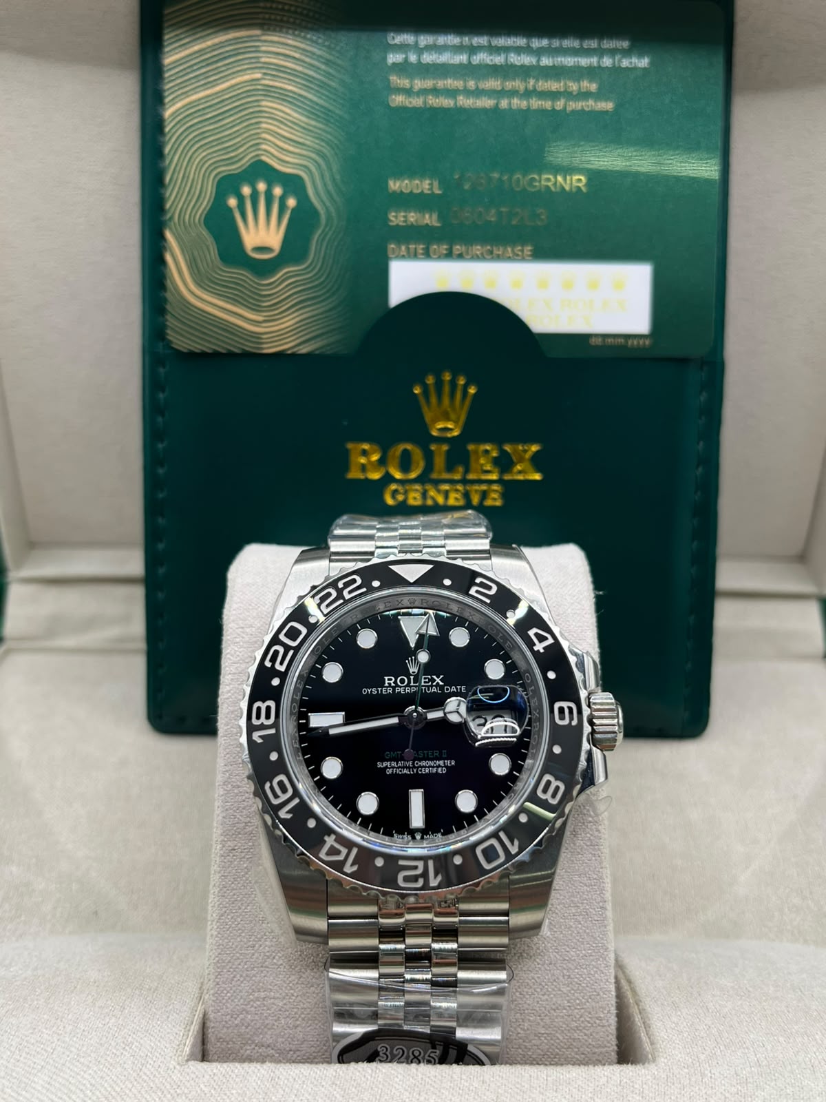 Clean Rolex GMT-Master II – Black & Grey Bezel (CLONE)