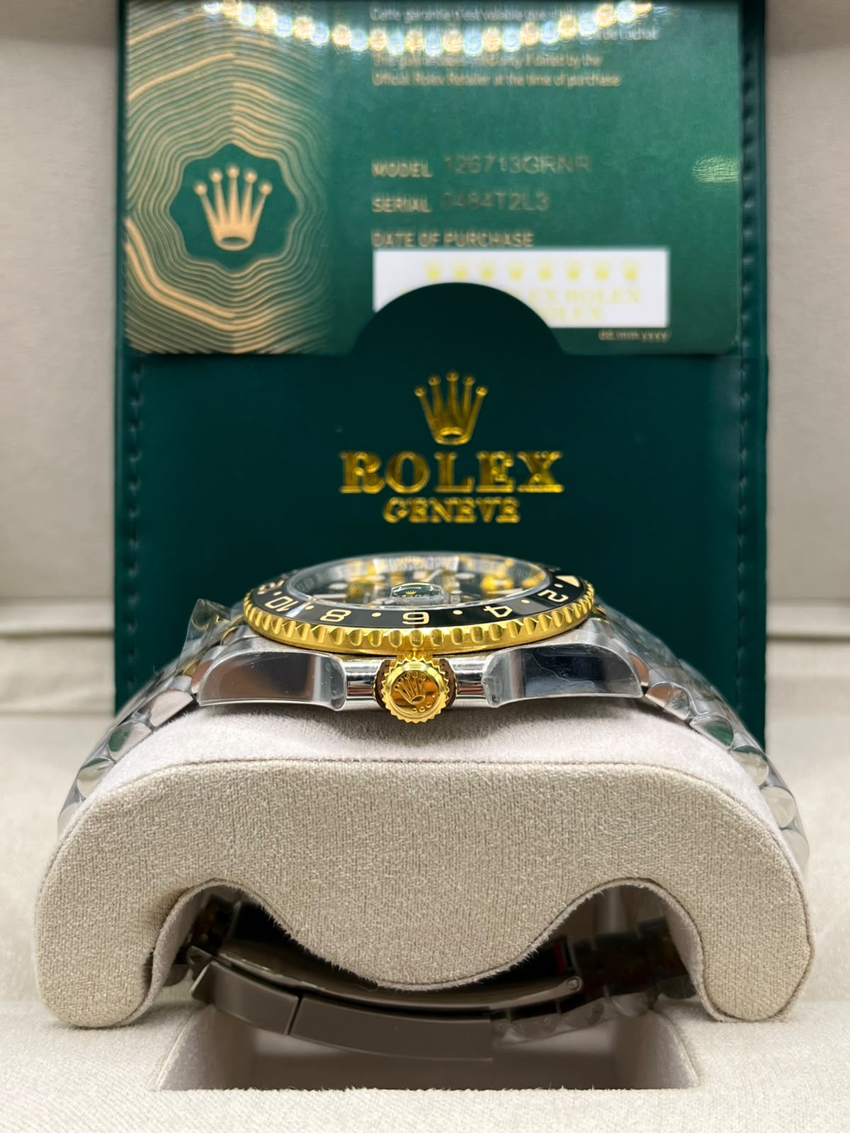 Clean Rolex GMT-Master II Two-Tone Black & Grey (CLONE)