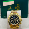 Rolex Cosmograph Daytona Black Dial Yellow Gold(MASTER COPY)